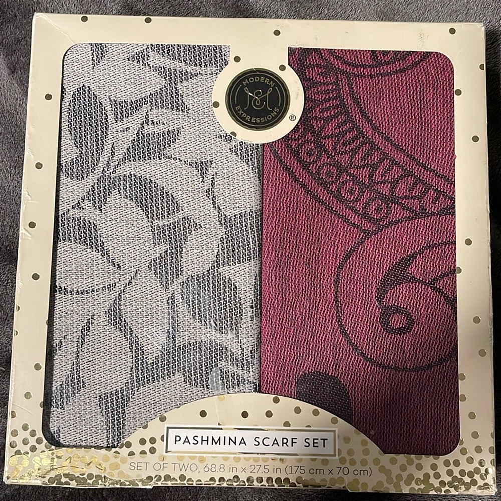 Pashmina scarf set